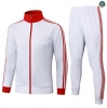 Maxmaillots Veste Survetement Bayern Munich 2025/26 Blanc/Rouge Pas Cher
