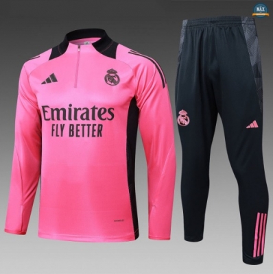 Maxmaillots Survetement Enfant Real Madrid 2025/26 Rose/Noir Online