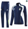 Maxmaillots Veste Survetement Real Madrid 2025/26 Bleu Marine/Blanc Grossiste