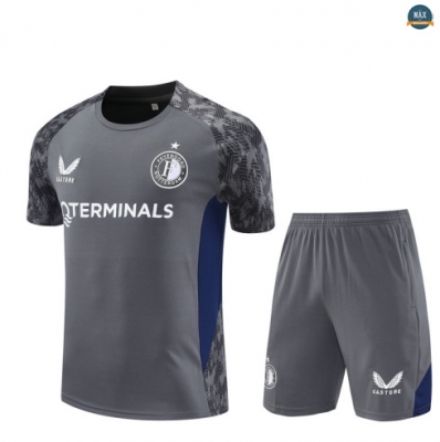 Maxmaillots Training Feyenoord + Short 2025/26 Gris/Bleu Pas Chere