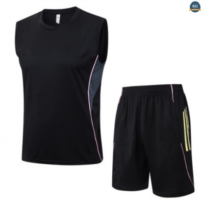 Maxmaillots Training Juventus Ensemble Short Débardeur 2025/26 Noir/Rose/Jaune Pas Chere