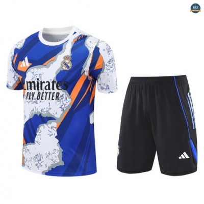 Maxmaillots Training Real Madrid + Short 2025/26 Blanc/Noir/Bleu Online