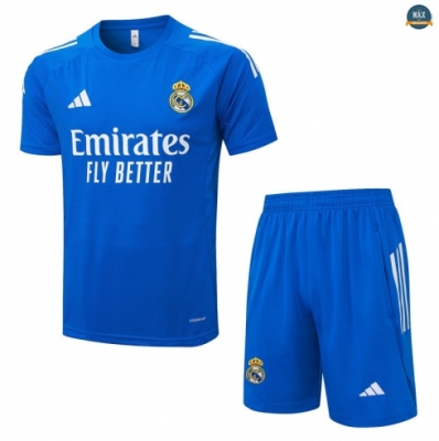 Maxmaillots Training Real Madrid + Short 2025/26 Bleu/Blanc personnalisé