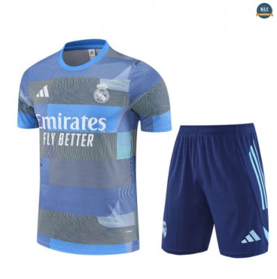 Maxmaillots Training Real Madrid + Short 2025/26 Bleu Clair discout
