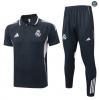Maxmaillots Training Polo Real Madrid 2025/26 Gris foncé/Blanc discout