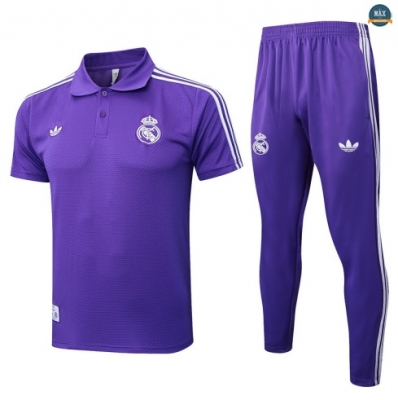Maxmaillots Training Polo Real Madrid 2025/26 violet/Blanc Pas Cher