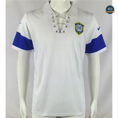 Max Maillot foot Retro 2004 Brésil Blanc