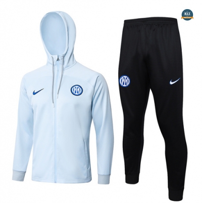 Marque Max Veste Survetement à Capuche Inter Milan 2024/25 gris clair pas cher fiable