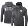 Max maillots Veste à capuche Philadelphia 76ers - Noir