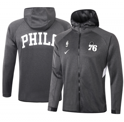 Max maillots Veste à capuche Philadelphia 76ers - Noir