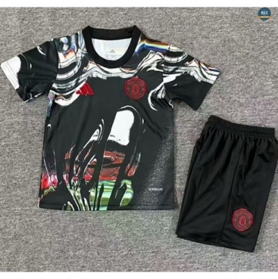 Max Maillot foot Manchester United Enfant maillot noir 2025/26