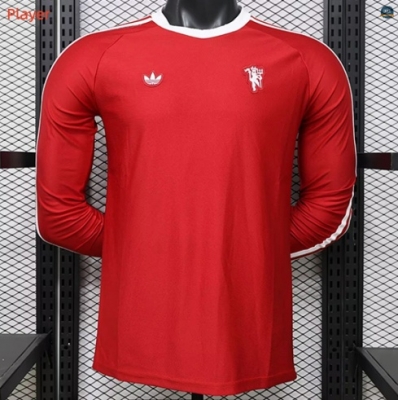 Max Maillots Foot Player Version 2026/27 Manchester United Manche Longue Rouge