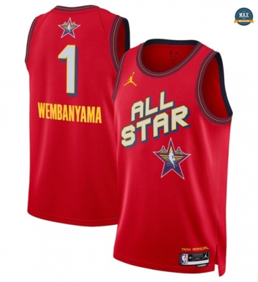 Max Maillot Victor Wembanyama - 2025/26 All-Star Rouge