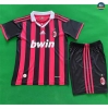 Max Maillot Retro 2009-10 AC Milan Enfant Domicile