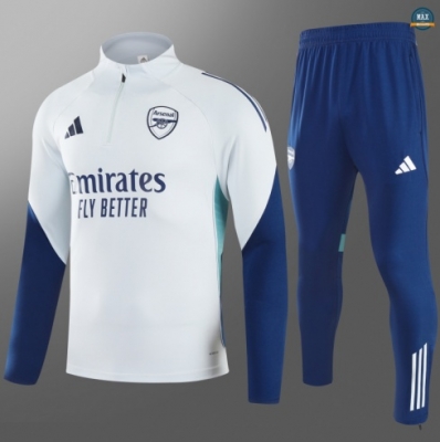 Achat Max Survetement Enfant Arsenal 2025/26 Gris Clair/Bleu Marine