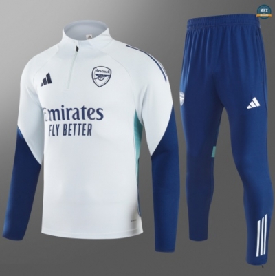 Achat Max Survetement Enfant Arsenal 2025/26 Gris Clair/Bleu Marine