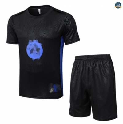Choix Max Maillots Training Foot Barcelone + Short 2025/26 Noir/Bleu
