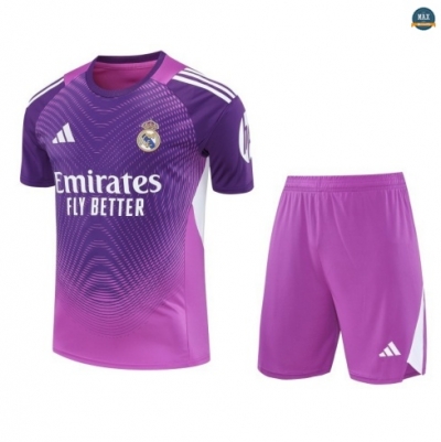 Achetés Max Maillot Training Foot Real Madrid goalkeeper + Short 2025/26 Violet/Blanc