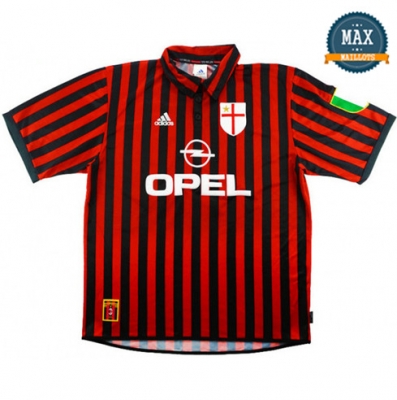 Maillot Retro 1999-00 AC Milan Centenary Domicile