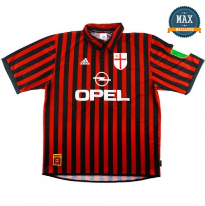 Maillot Retro 1999-00 AC Milan Centenary Domicile