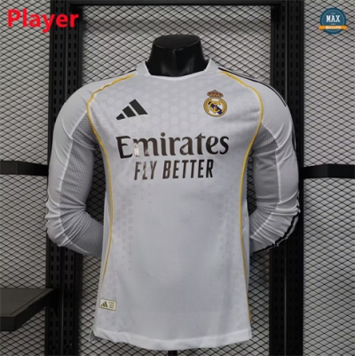 Max Maillot Player Version 2025/26 Real Madrid Domicile Manche Longue