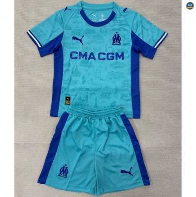 Max Maillot Marseille Enfant Gardien De But Bleu 2025/26