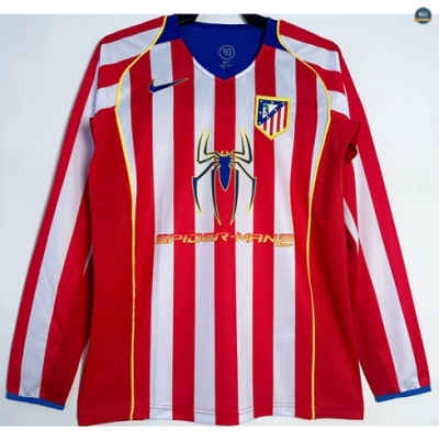 Max Maillots Rétro Atletico Madrid Domicile Manche Longue 2004-05