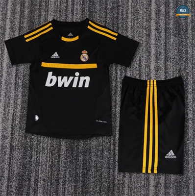 Grossiste Max Maillot Retro 2011-12 Real Madrid Enfant Gardien de but Noir