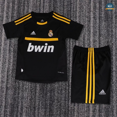 Grossiste Max Maillot Retro 2011-12 Real Madrid Enfant Gardien de but Noir