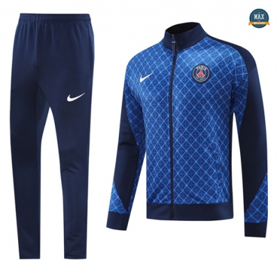 Grossiste Max Veste Survetement Paris Paris Saint Germain 2024/25 bleu marine
