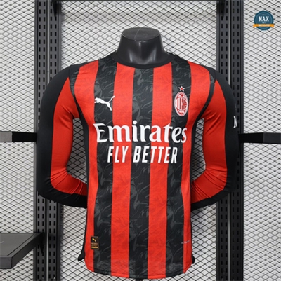 Max Maillots Player Version 2025/26 AC Milan Domicile Manche Longue