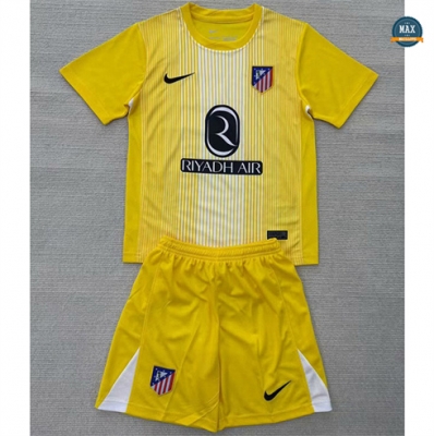 Max Maillot Atletico Madrid Enfant Gardien De But Jaune 2025/26