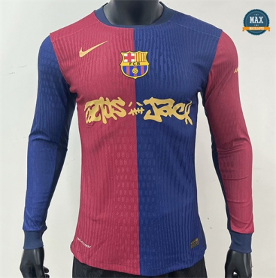 Max Maillot Barcelone Player Domicile co-marqué Manche Longue 2025/26