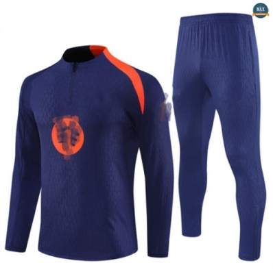 Maxmaillots Survetement Barcelone 2025/26 Bleu Marine/Orange discout