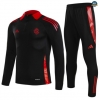 Maxmaillots Survetement Enfant SC Internacional 2025/26 Noir/Rouge Pas Cher