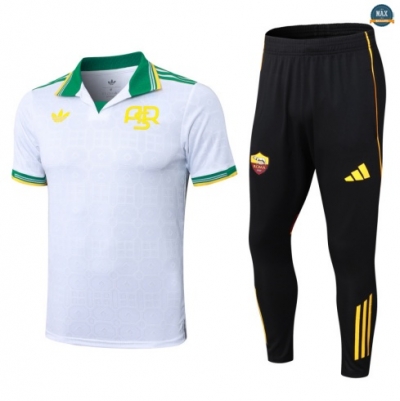 Maxmaillots Training AS Rome 2025/26 Blanc/Noir/Vert Online