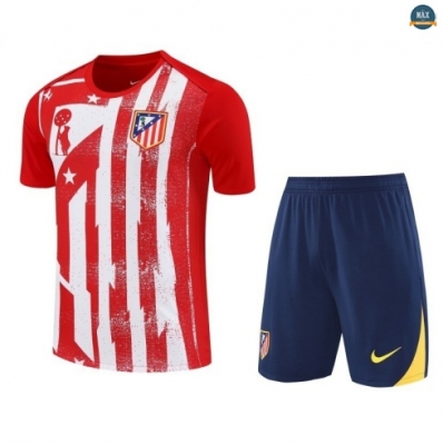 Maxmaillots Training Atletico Madrid + Short 2025/26 Rouge/Bleu Marine/Blanc Pas Chere