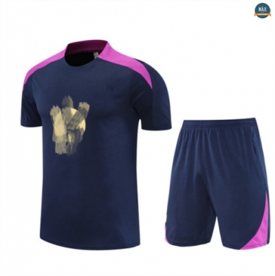 Maxmaillots Training Barcelone + Short 2025/26 Bleu Marine/Violet Online
