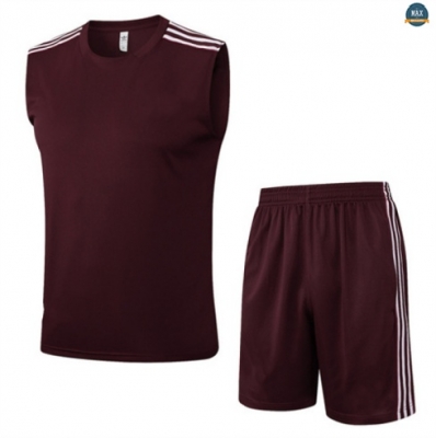 Maxmaillots Training Bayern Munich Ensemble Short Débardeur 2025/26 Rouge/Blanc Pas chèr