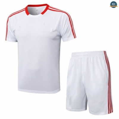 Maxmaillots Training Bayern Munich + Short 2025/26 Blanc/Rouge personnalisé