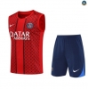 Maxmaillots Training PSG Ensemble Short Débardeur 2025/26 Rouge/Bleu Marine Online