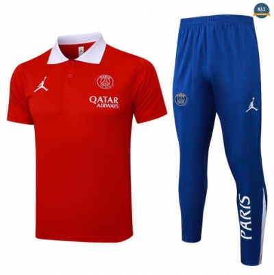 Maxmaillots Training Polo PSG 2025/26 Rouge/Bleu/Blanc personnalisé