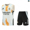 Maxmaillots Training Real Madrid Ensemble Short Débardeur 2025/26 Blanc/Noir/Bleu Clair Online