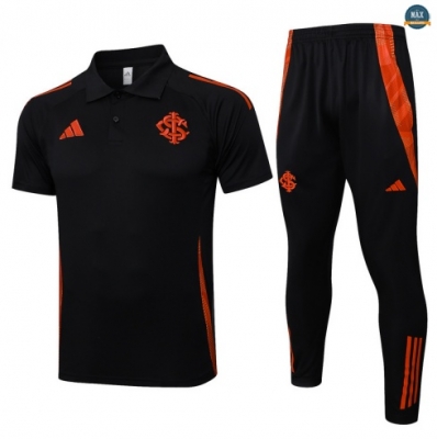 Maxmaillots Training Polo SC Internacional 2025/26 Noir/Orange discout