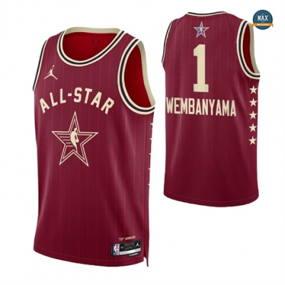 Max Maillot Victor Wembanyama - 2024 All-Star Red