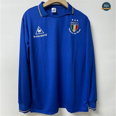 Max Maillots Retro 1982 Italie Coupe du monde Édition Spéciale Manche Longue