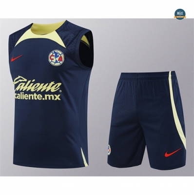 Soldes Max Maillot América Debardeur 2024/25 Training bleu marine pas cher fiable