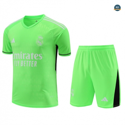 Nouveaux Max Maillots Real Madrid goalkeeper + Shorts 2024/25 Training vert