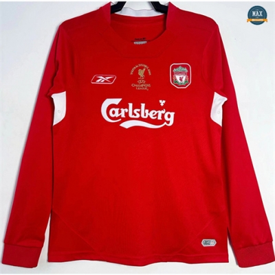 Maillots Retro 2004-05 Liverpool Domicile Manche Longue