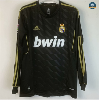 Max Maillot Retro 2011-12 Real Madrid Exterieur Manche Longue